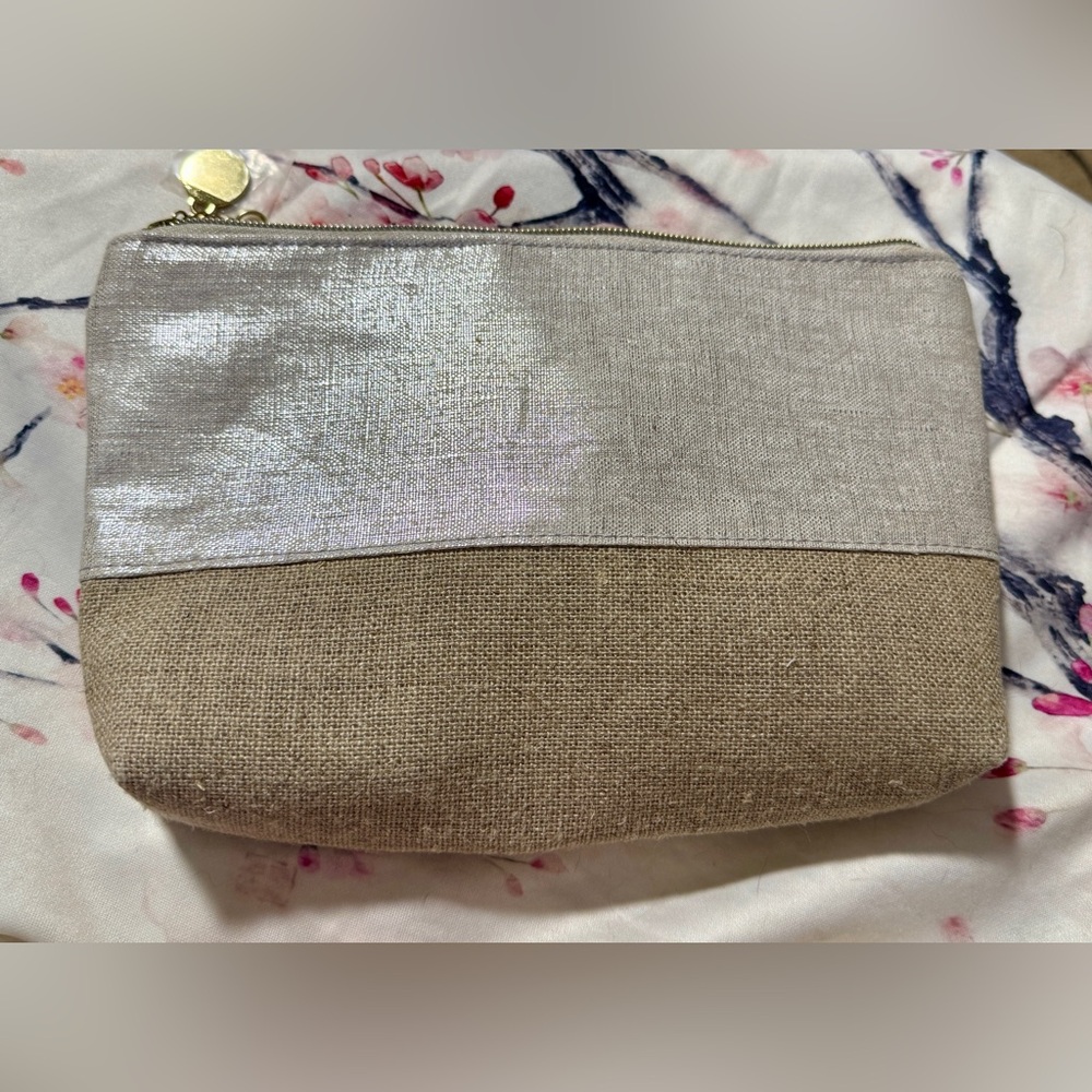 Christen Maxwell-Elegant Two-Tone cosmetic bag or clutch.